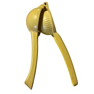 Good Cook Yellow Citrus Juicer Set Handheld Metal Lemon Press & Plastic Reamer